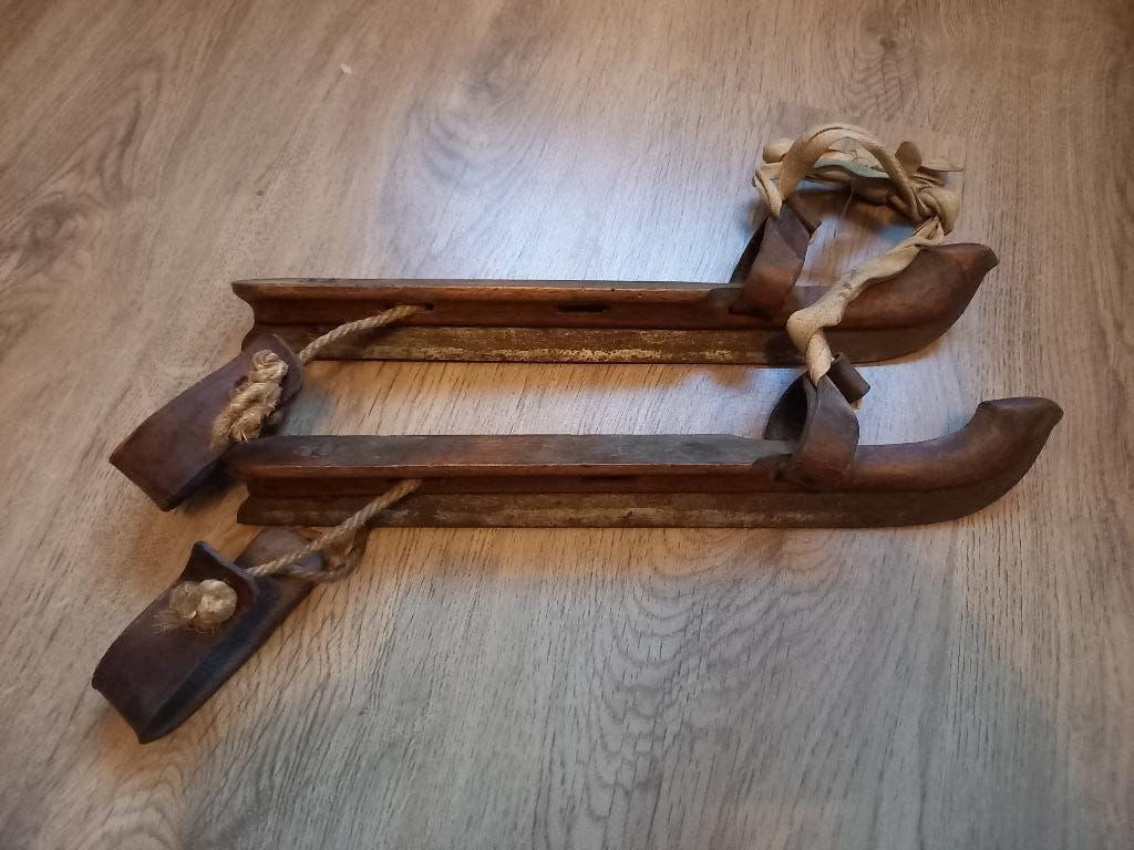 Antieke Houten Schaatsen - Friese Doorlopers, Antiek en Kunst, Ophalen of Verzenden