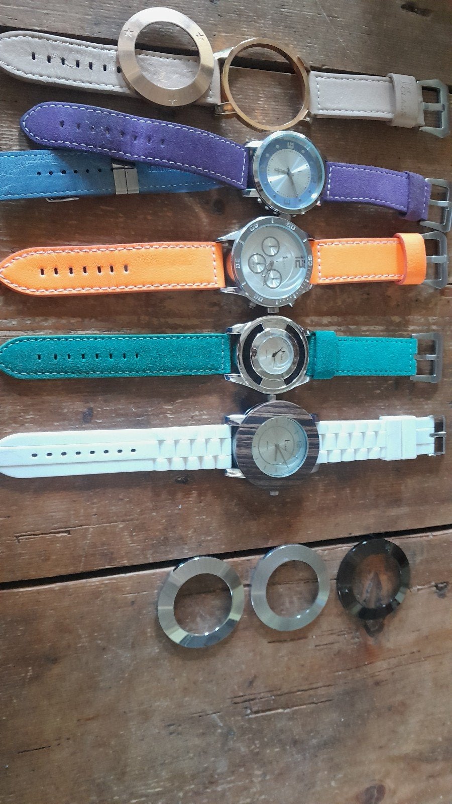 Horloges dames 1st class verwisselbare band en kast, Sieraden, Tassen en Uiterlijk, Horloges | Dames, Overige merken, Staal, Polshorloge