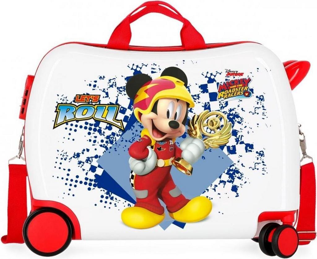 Disney Ride-on koffer Mickey Mouse reiskoffer 34 liter kind, Wieltjes, Gebruikt, 50 tot 60 cm, Hard kunststof