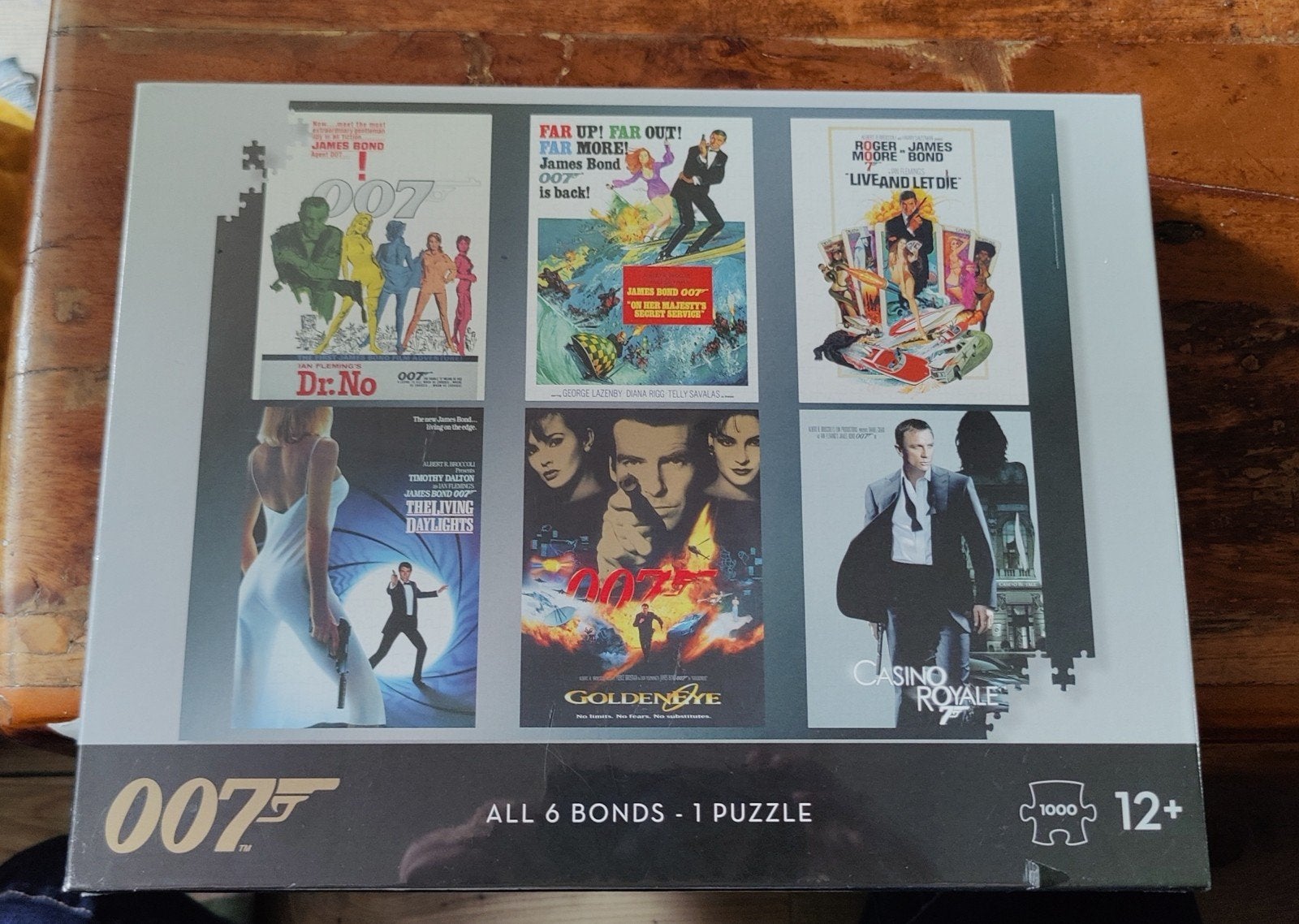 James Bond 007 Legpuzzel - Alle 6 Bonds - 1000 stukjes, Kinderen en Baby's, Ophalen of Verzenden