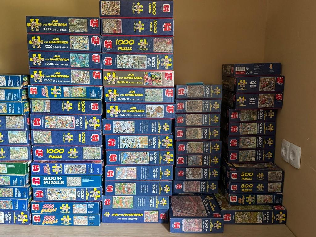 Veel Jan van Haasteren puzzels, Ophalen of Verzenden, 500 t/m 1500 stukjes, Zo goed als nieuw, Legpuzzel