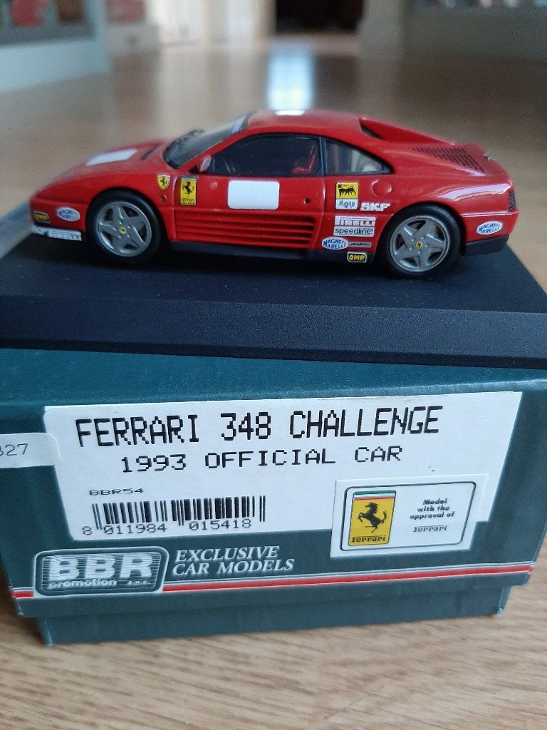 Ferrari 348 Challenge persversie 1993, BBR 1/43, Hobby en Vrije tijd, Ophalen of Verzenden, Nieuw, Auto, Overige merken