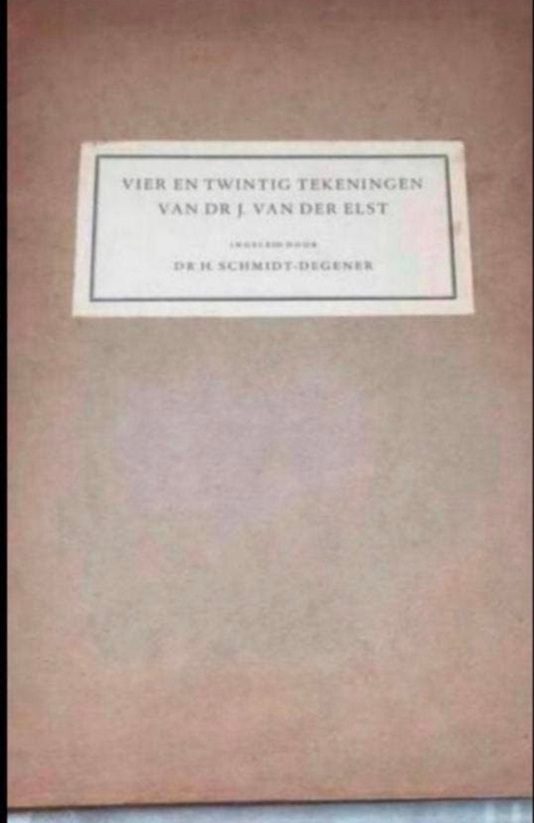 Map met 21 zwart/wit tekeningen van dr. J. van der Elst, Ophalen of Verzenden, Tekening, Overige technieken