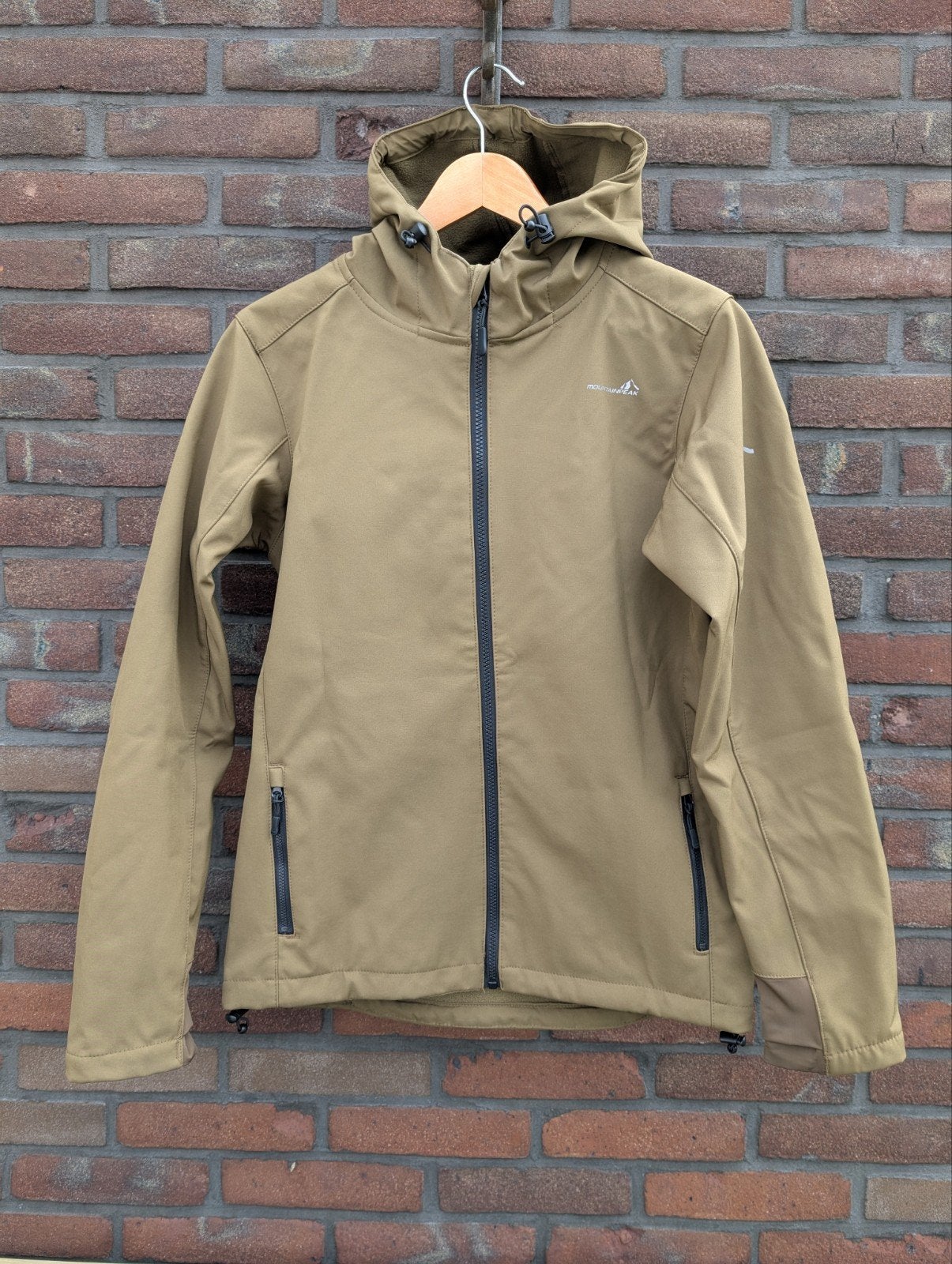 Keurige softshell jas Mountainpeak (olijfgroen, maat 176) 1, Mountainpeak, Jongen of Meisje, Ophalen of Verzenden, Zo goed als nieuw