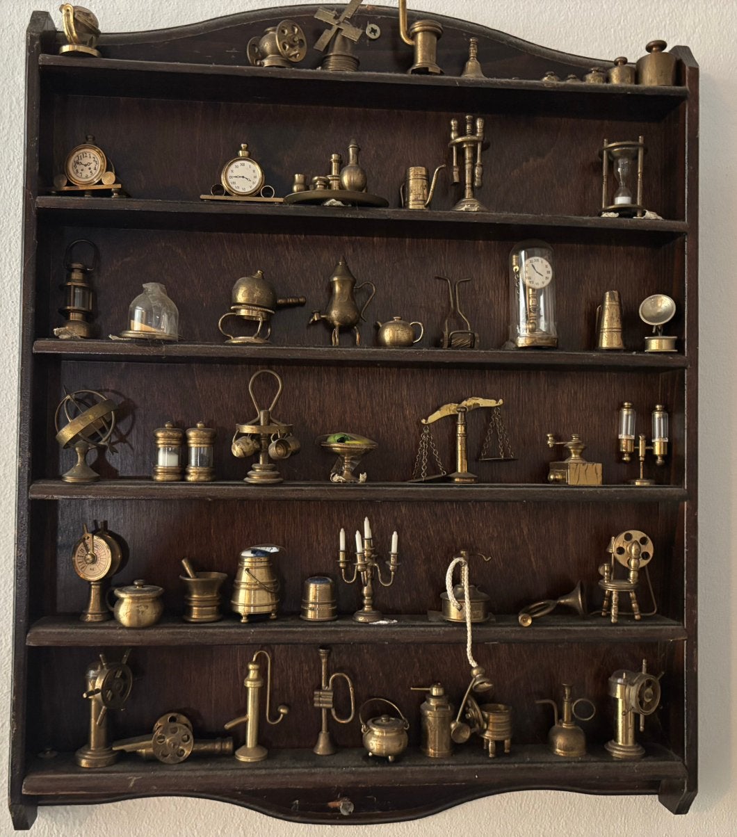 Miniatuur koperen items & originele letterbak, Ophalen of Verzenden, Koper
