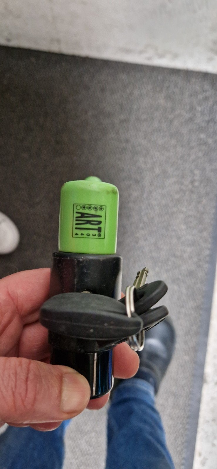 Kryptonite Motorslot met code en 3 sleutels, Motoren, Accessoires | Sloten, Ophalen of Verzenden, Gebruikt