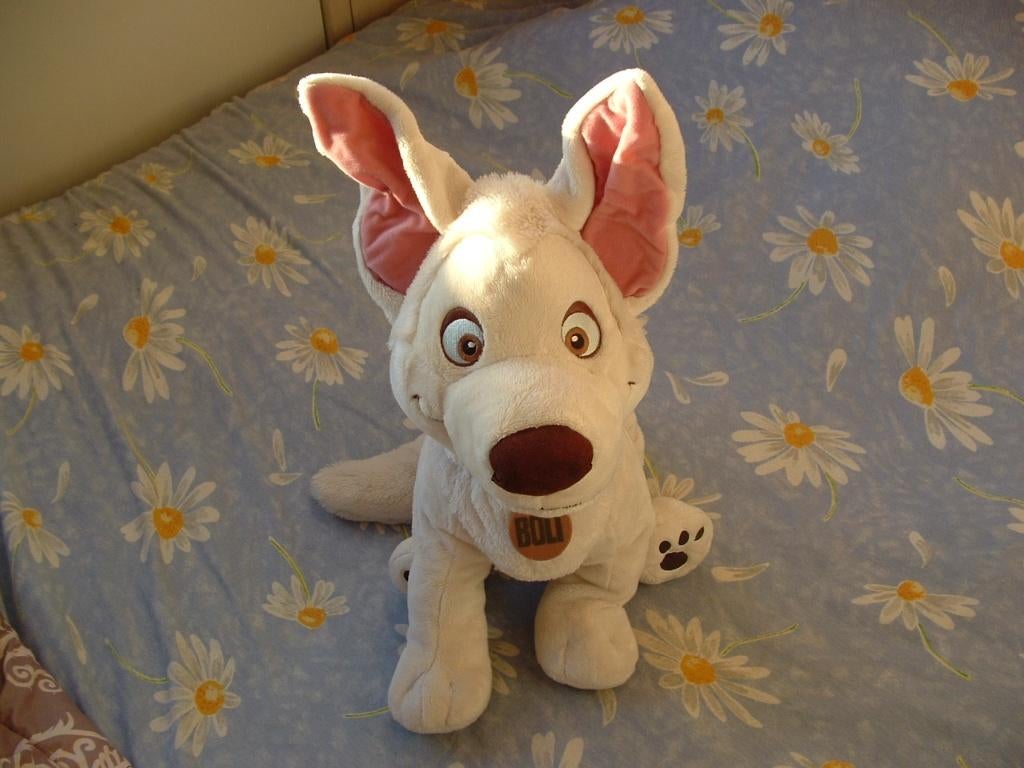 NICOTOY SIMBA DICKIE HOND BOLT UIT DE FILM BOLT VELOURS, Kinderen en Baby's, Speelgoed | Knuffels en Pluche, Overige karakters