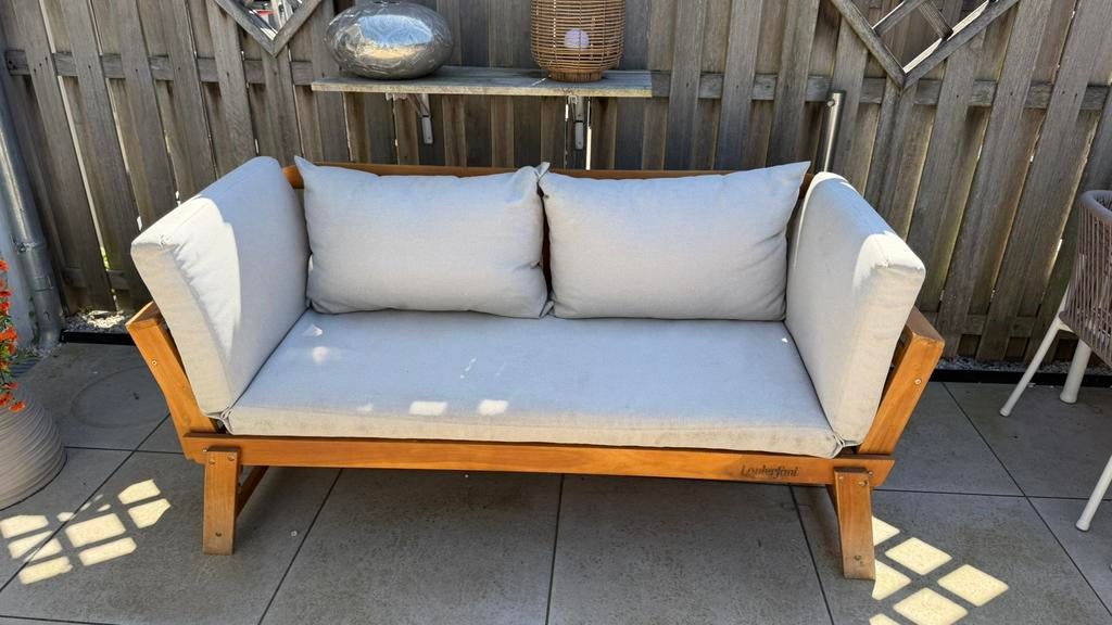 Lanterfant tuin bank Liv, Tuin en Terras, Tuinsets en Loungesets, Gebruikt, Loungeset, Bank, Hout