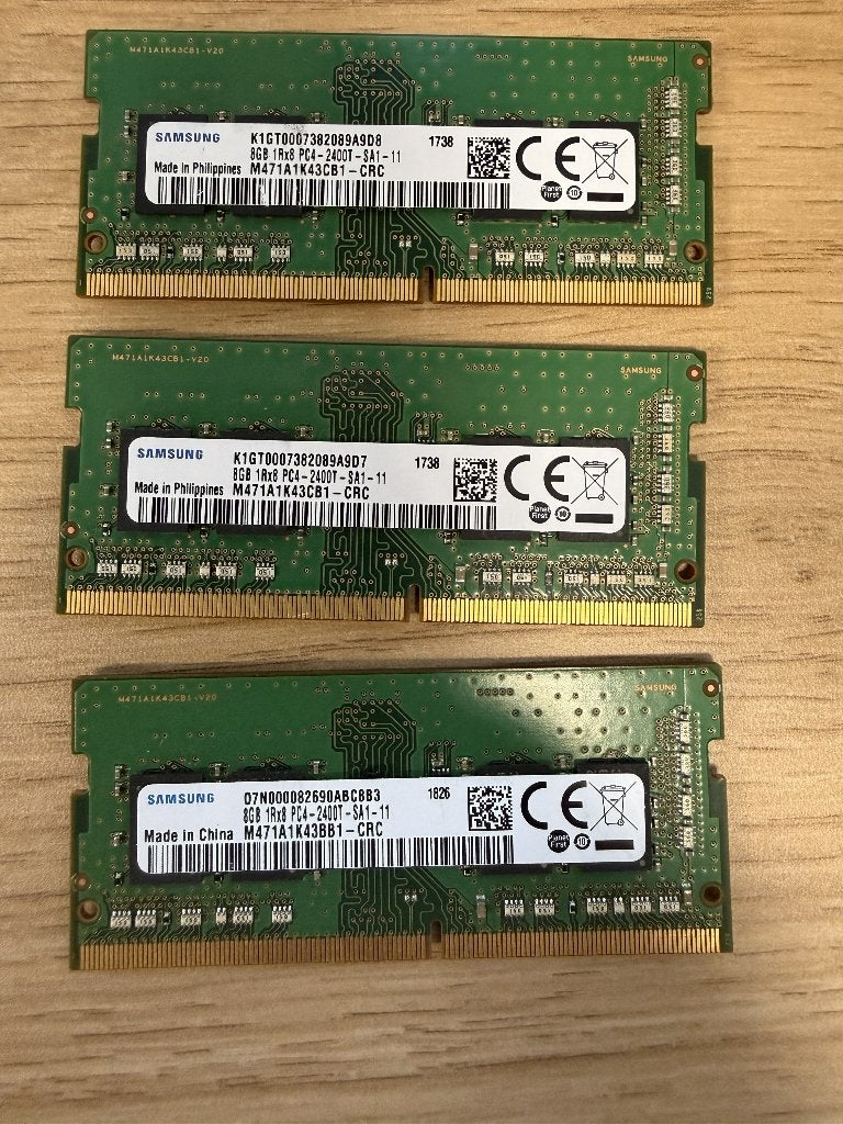 Samsung 8GB DDR4 2400MHz Laptop RAM, Gebruikt, DDR4, 8 GB, Ophalen of Verzenden