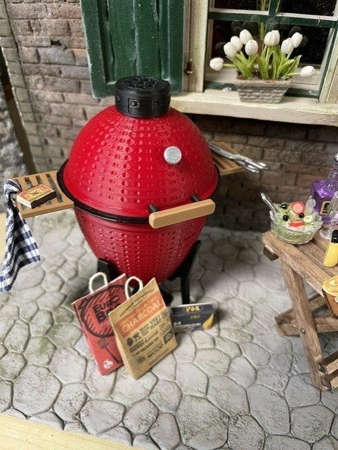 poppenhuis BBQ rood, Ophalen of Verzenden, Nieuw, Poppenhuis