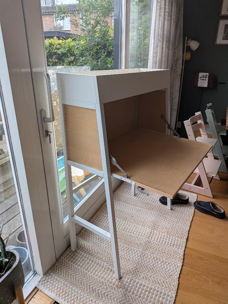 Ikea inklap bureau ps 2014, Huis en Inrichting, Bureaus, Ophalen, Gebruikt, Scandinavisch, Secretaire