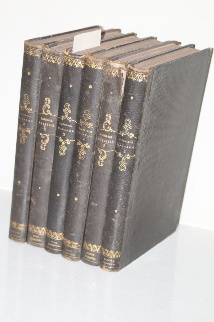 Zesdelige serie Bijbelsch Magazijn met staalplaten 1842-1848, Antiek en Kunst, Antiek | Boeken en Bijbels, Ophalen of Verzenden