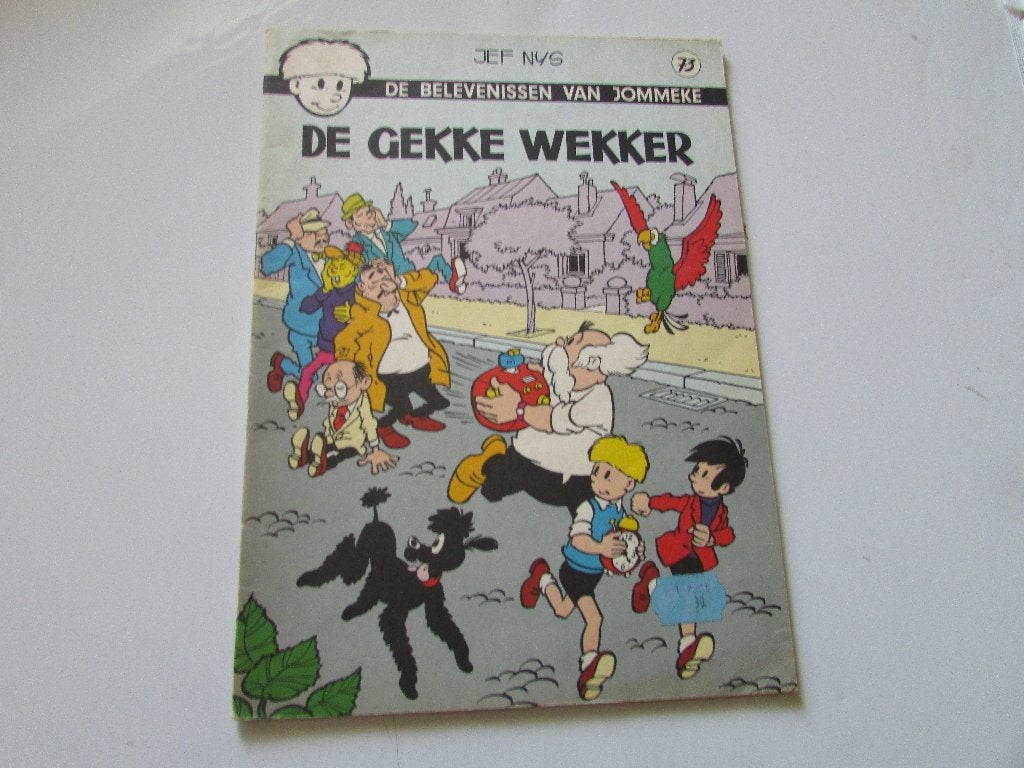 JOMMEKE, De Gekke Wekker, Eén stripboek, Ophalen of Verzenden, Gelezen, Jef Nys