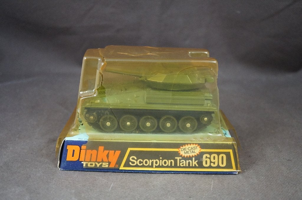 Dinky Toys Scorpion tank - TOP vintage, Ophalen of Verzenden