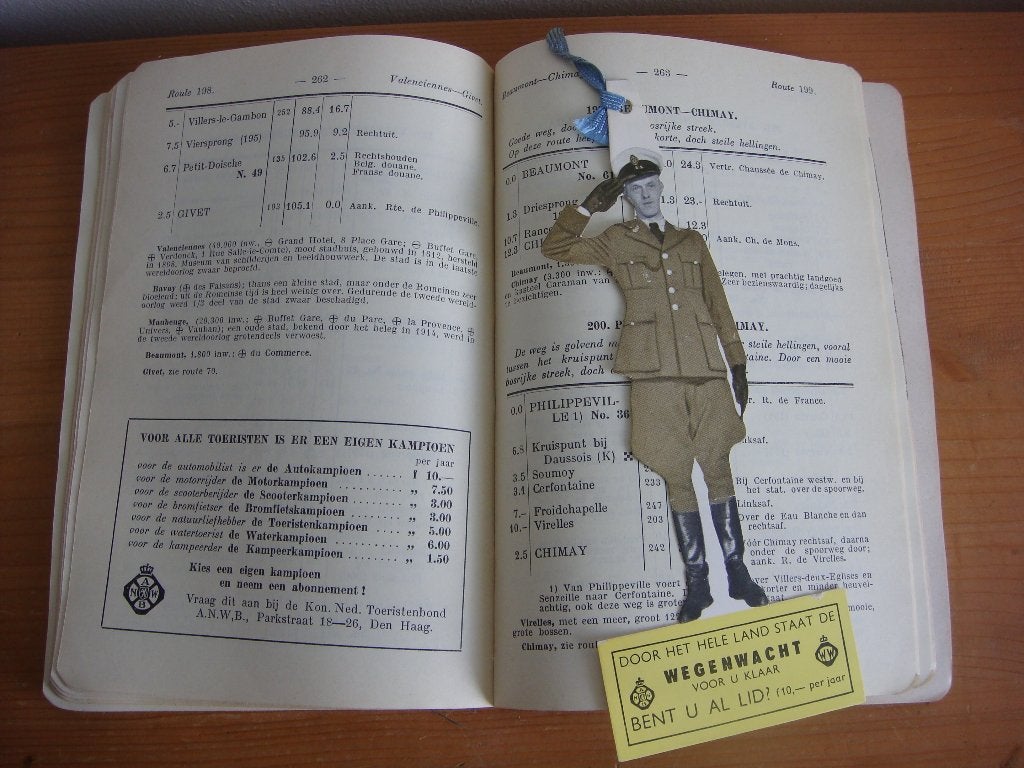 ANWB reiswijzer uit 1955 voor Belgie en Luxemburg, Boeken, Gelezen, Fiets- of Wandelgids, Ophalen of Verzenden, ANWB