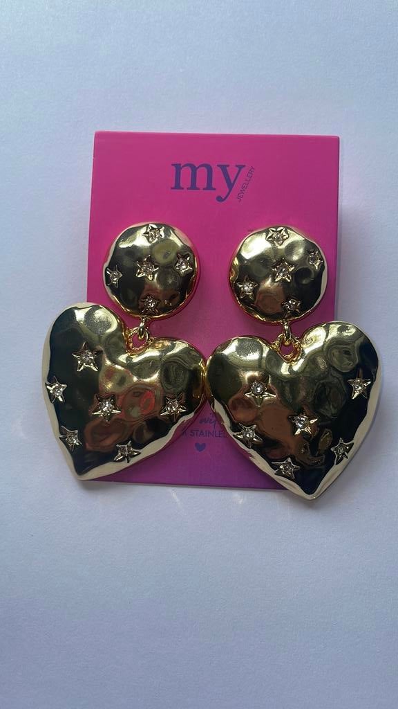 My jewellery oorbellen goud, Ophalen of Verzenden, Zo goed als nieuw, Goud