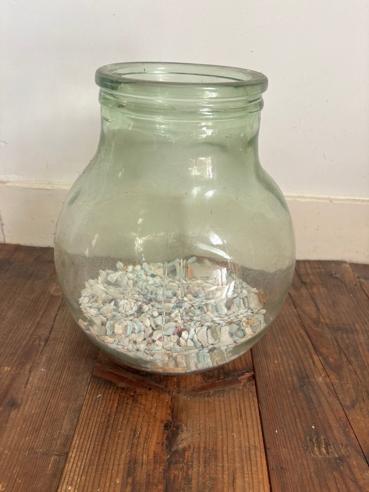 Vaas glas, Huis en Inrichting, Woonaccessoires | Vazen, Ophalen, 29 cm, Transparant, Glas