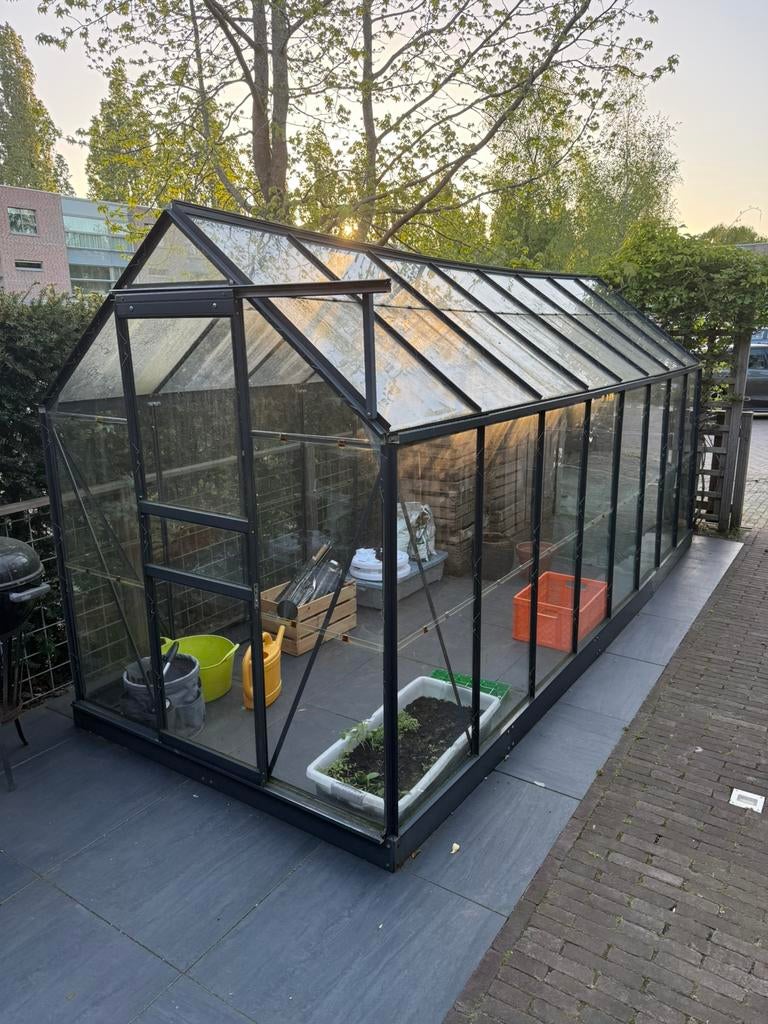 Tuinkas 400 x 150 x 190 cm, Ophalen, Gebruikt, Kweekkas, Glas