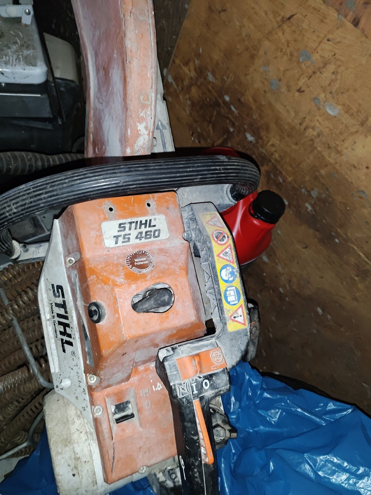 Stihl TS460 doorslijper slijpmachine met blad. Zaagmachine, Ophalen of Verzenden, Gebruikt, 1000 watt of meer, Overige typen