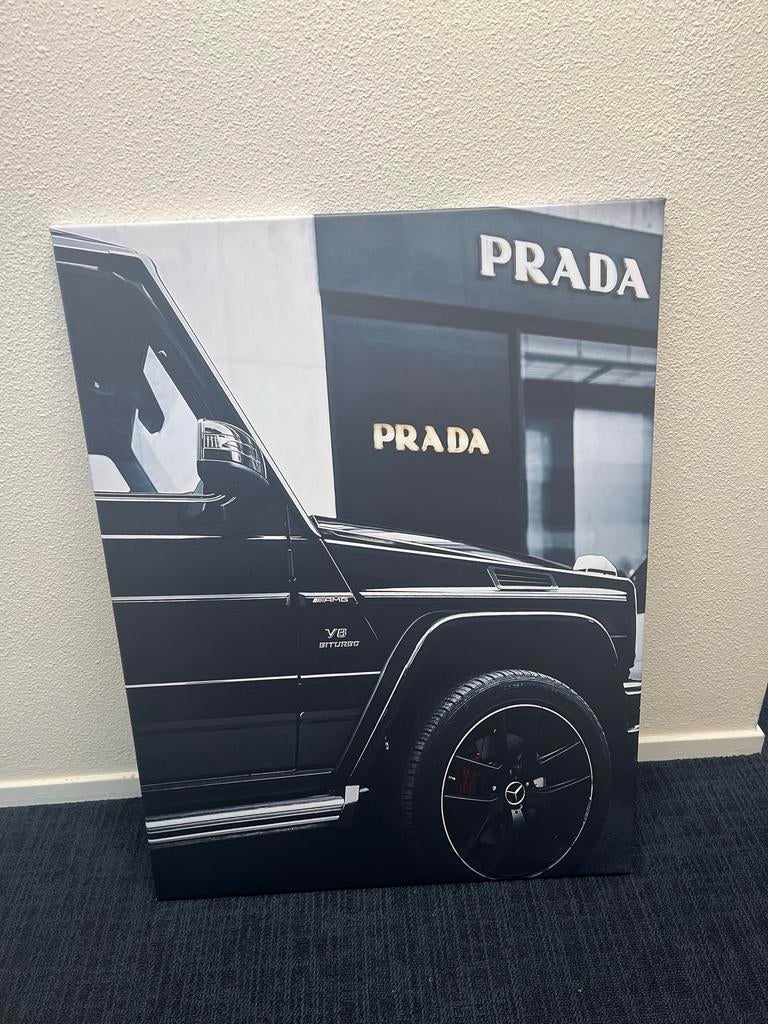 Nieuwe modern PRADA schilderij 100x75 cm, Ophalen of Verzenden