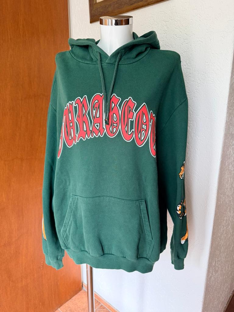 Groen sweatshirt met tijgers op de mouwen maat xl, Ophalen of Verzenden, Maat 46/48 (XL) of groter, Groen