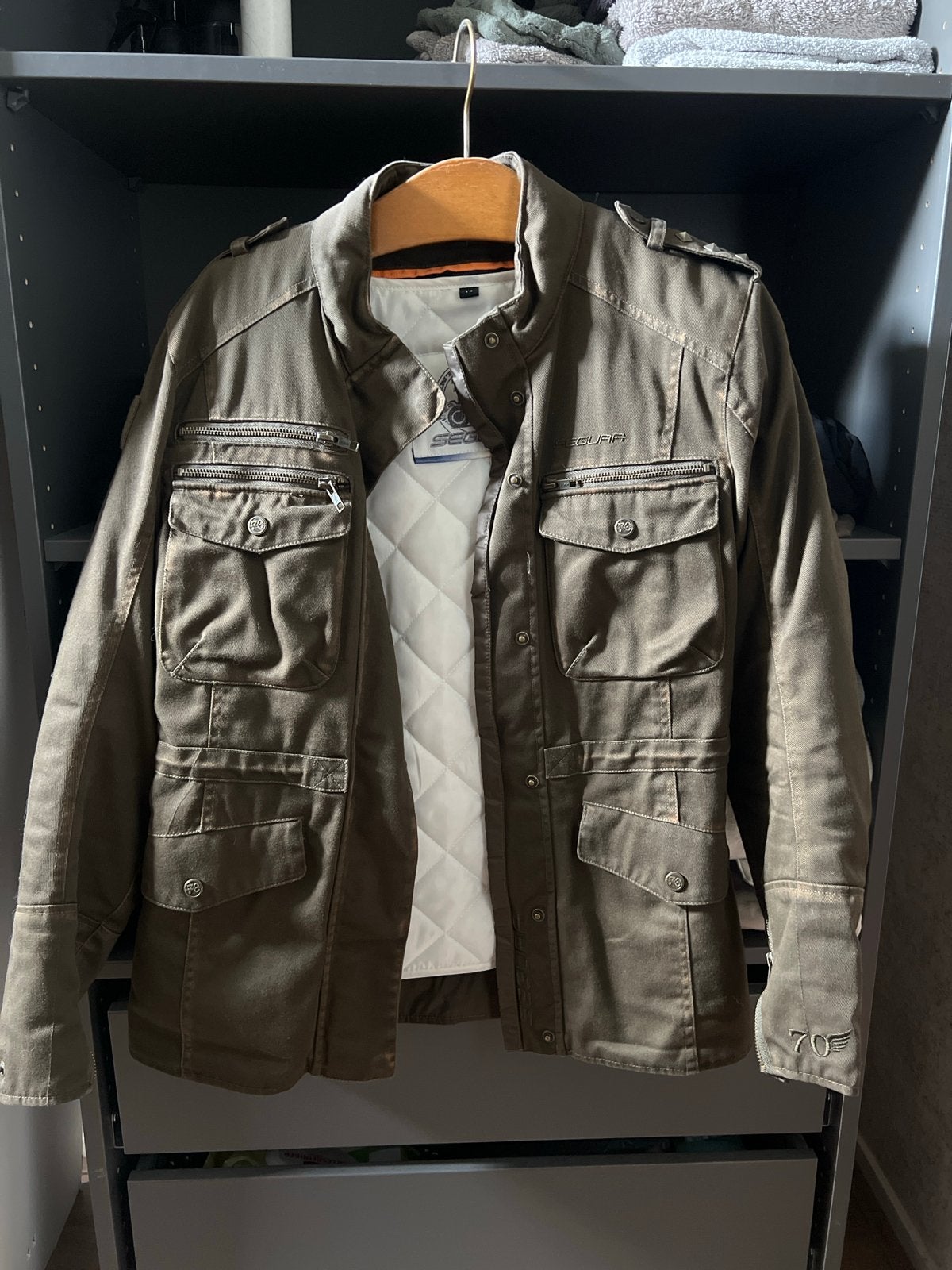 Segura Vintage Power motorjas - maat T3 (vergelijkbaar met S, Motoren, Kleding | Motorkleding, Ophalen, Tweedehands, Dames, Jas | textiel