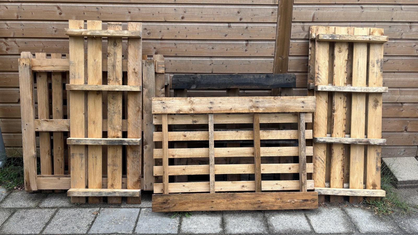 Diverse houten pallets - Gebruikt, Ophalen, Gebruikt, 50 mm of meer, Pallet