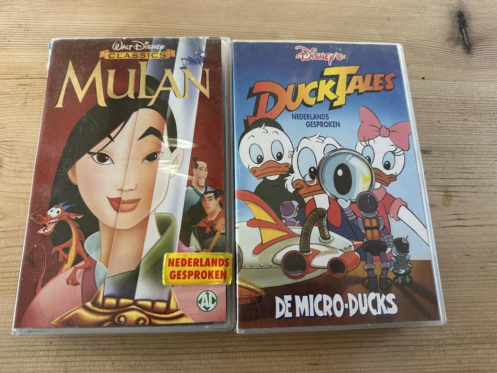 2 VHS Disney video banden, Alle leeftijden, Ophalen of Verzenden, Gebruikt