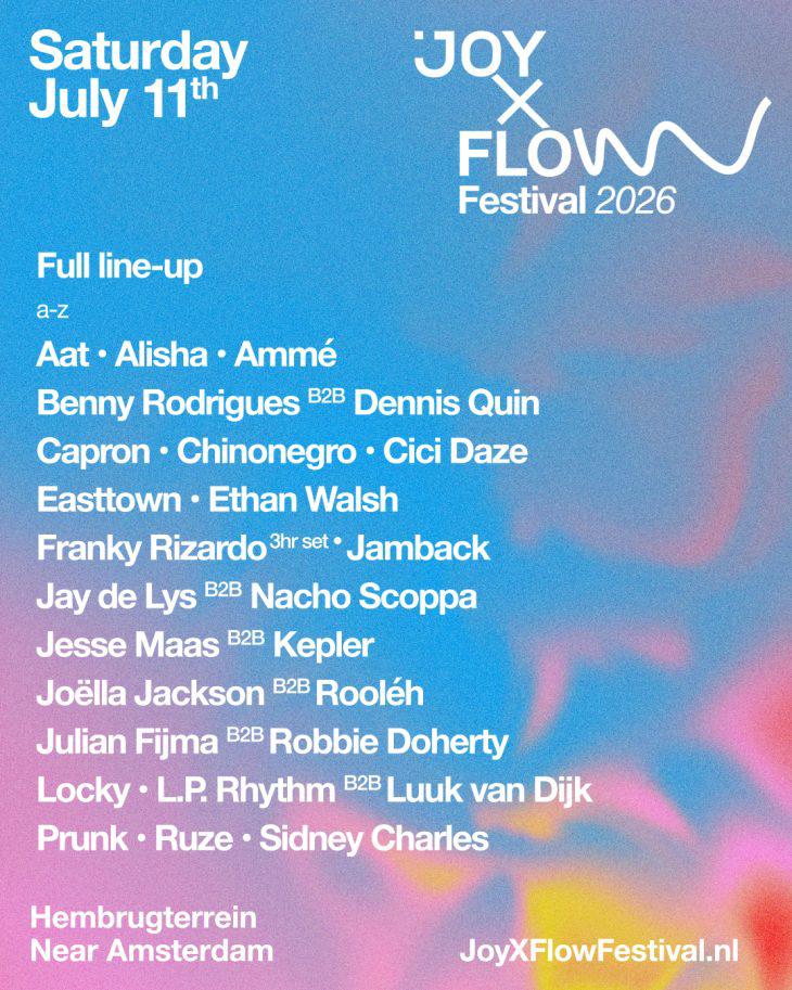 4x Joy x Flow ticket, Tickets en Kaartjes, Evenementen en Festivals, Drie personen of meer