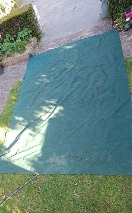 Groen tenttapijt 2.5 x 3.5 meter, Caravans en Kamperen, Ophalen of Verzenden