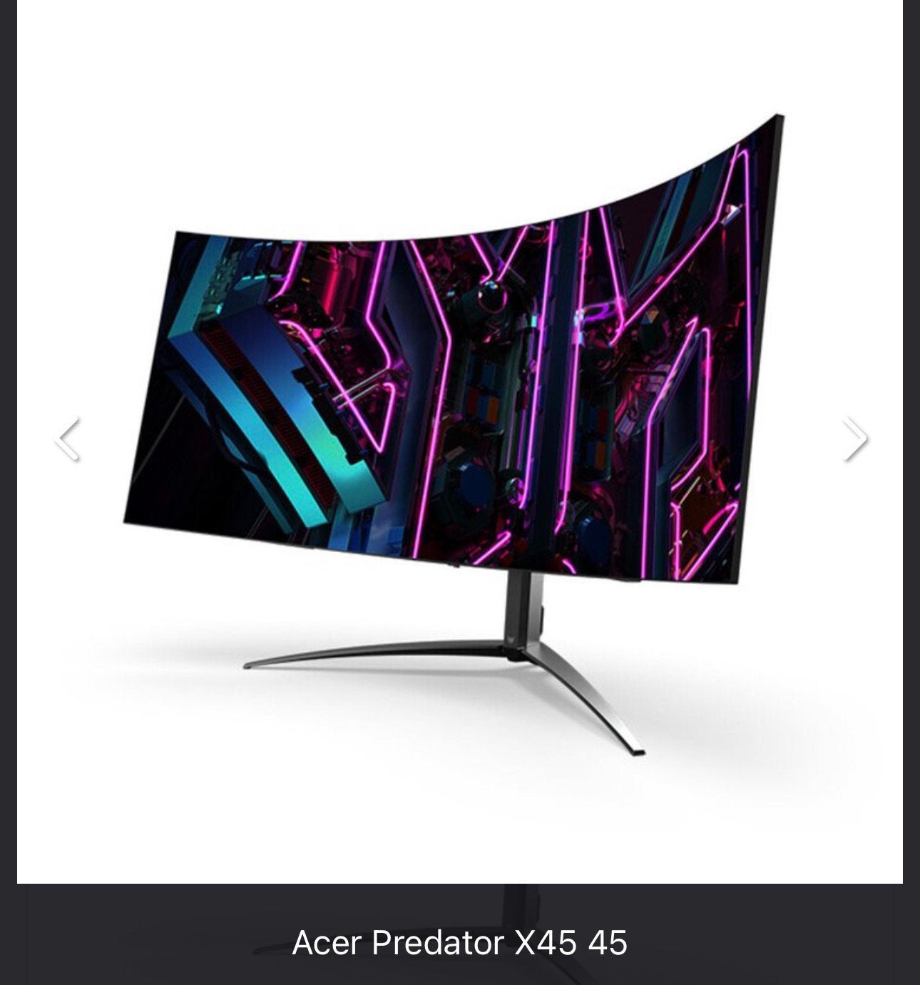 Acer Predator X45 Oled Monitor Garantie 11-2027, Computers en Software, Curved, Minder dan 1 ms, Zo goed als nieuw, Overige typen