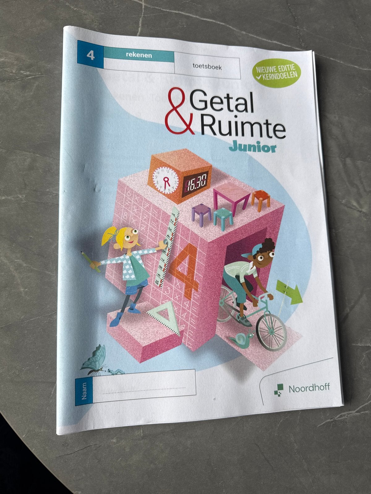 Getal & Ruimte Toetsboek Rekenen Groep 4 nieuwe editie, Boeken, Ophalen of Verzenden, Zo goed als nieuw, Overige niveaus, Overige vakken