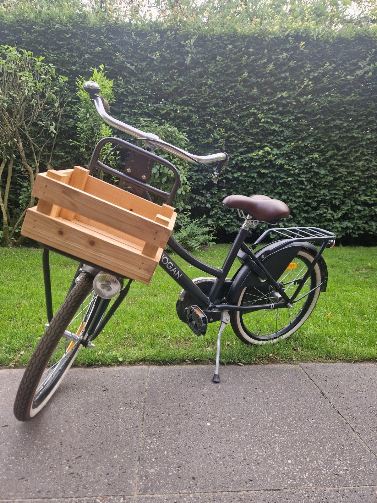 Nogan kinderfiets 20 inch zwart incl. kistje, Minder dan 47 cm, Ophalen, Zo goed als nieuw, Overige merken