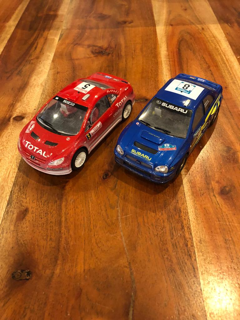 Ninco Subaru vs Peugeot rally 4wd, Ophalen of Verzenden, Gebruikt, Elektrisch, Overige merken