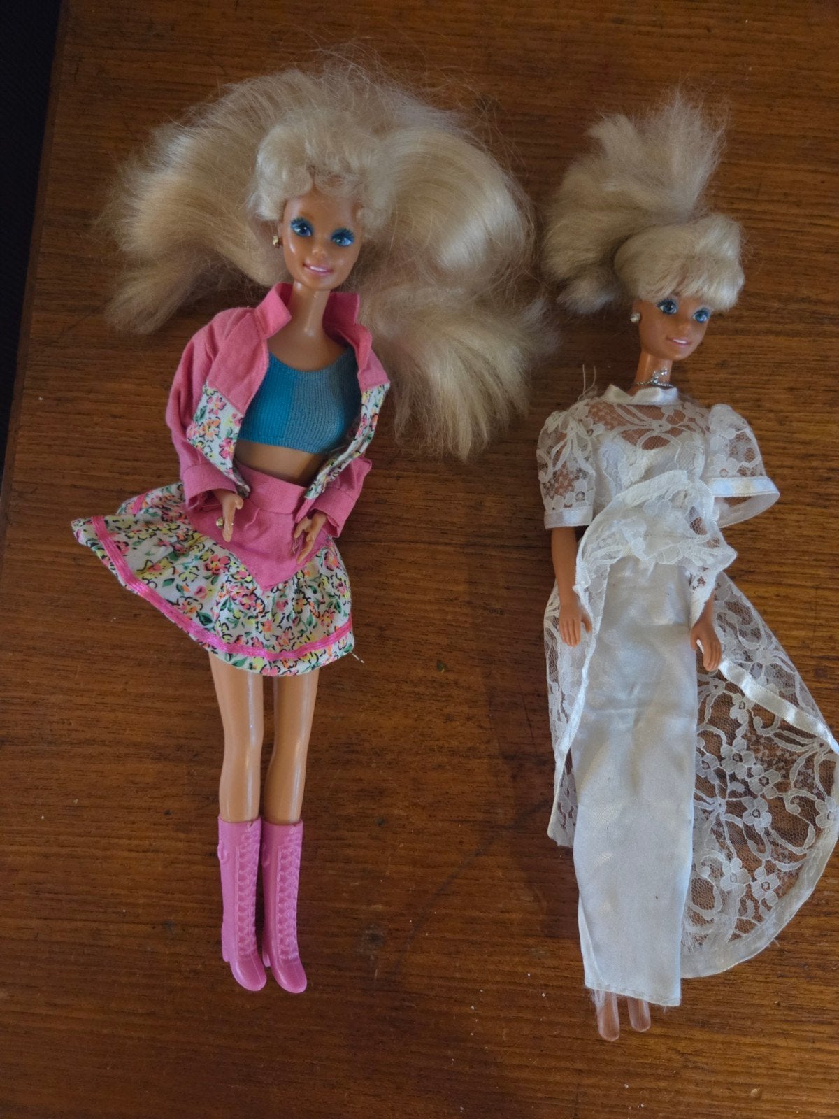 Vintage Barbie Mattel 1976 - Twee poppen met kleding, Ophalen of Verzenden, Gebruikt, Pop