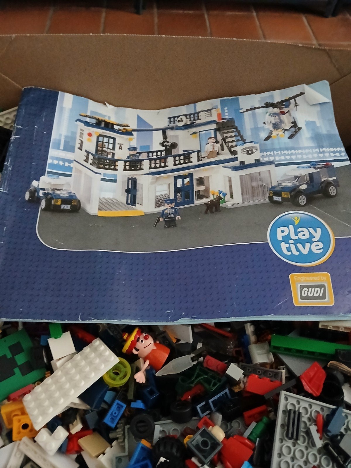 Grote doos met diverse bouwstenen - Playtive en Gudi, Ophalen, Gebruikt, Overige merken