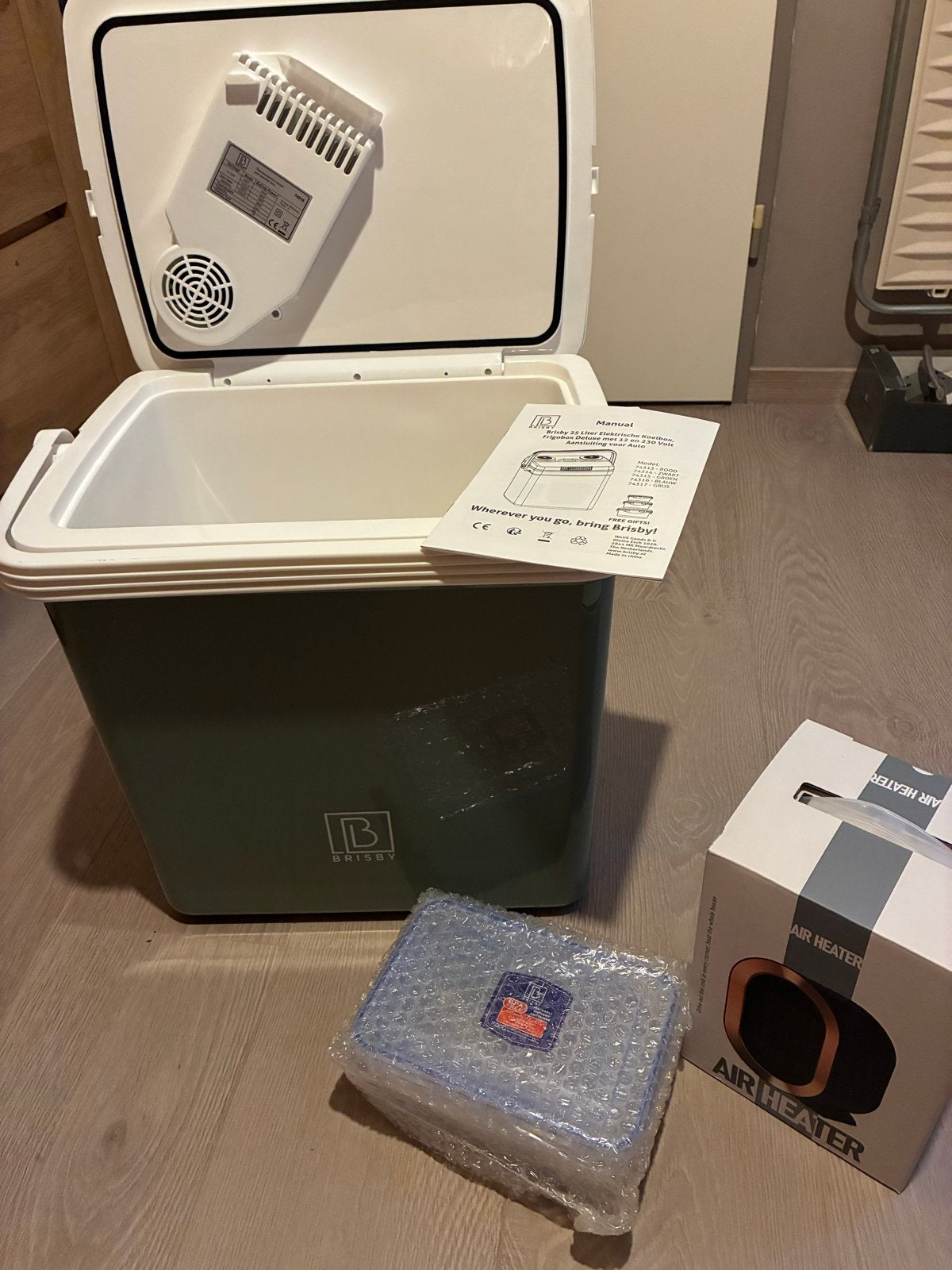 Brisby elektrische koelbox, kacheltje, Mepal servies en meer, Ophalen, Nieuw, Koelbox, Elektrisch