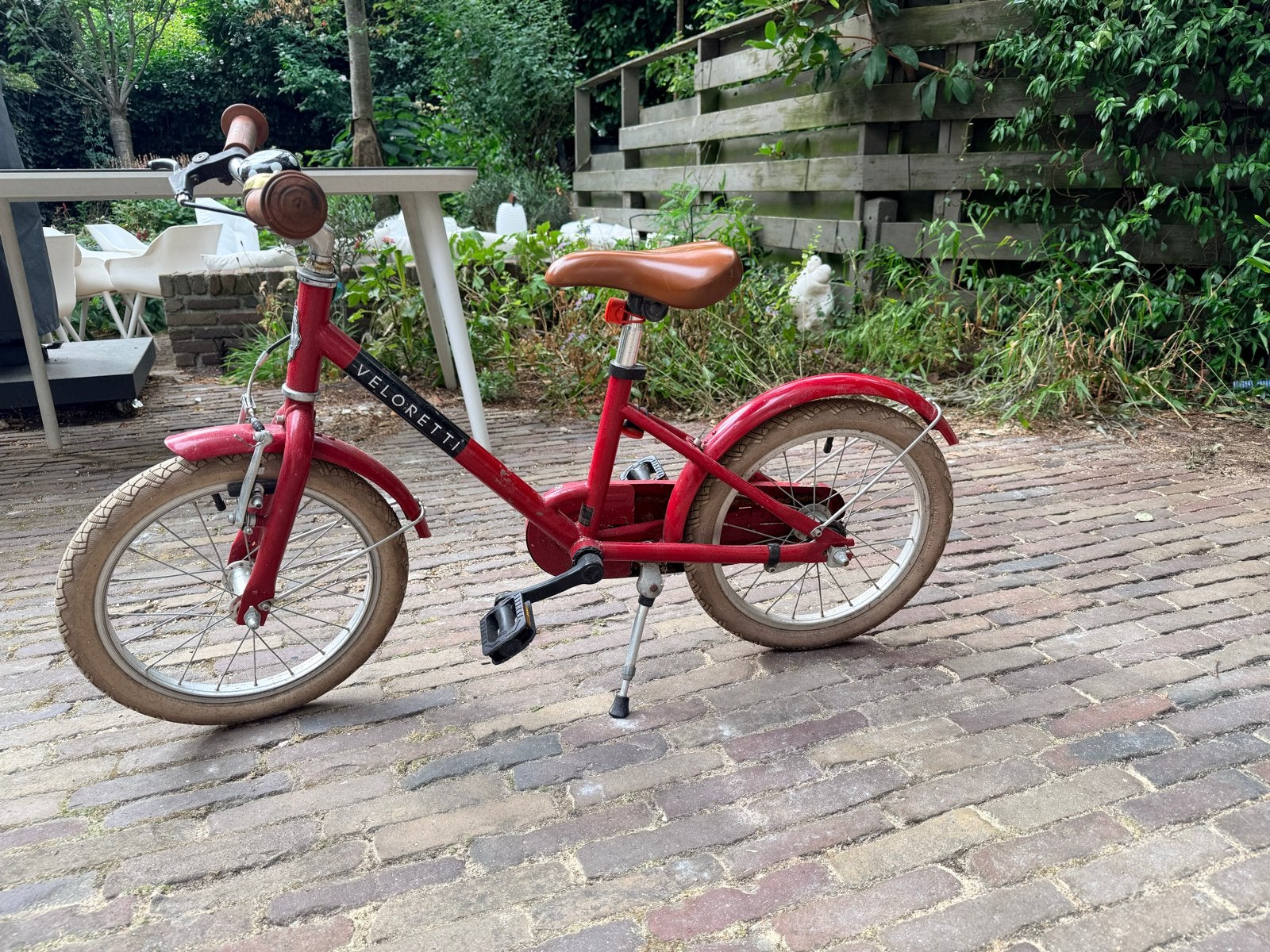Veloretti Maxi Kinderfiets Rood, Ophalen, Gebruikt, Terugtraprem, 16 tot 20 inch