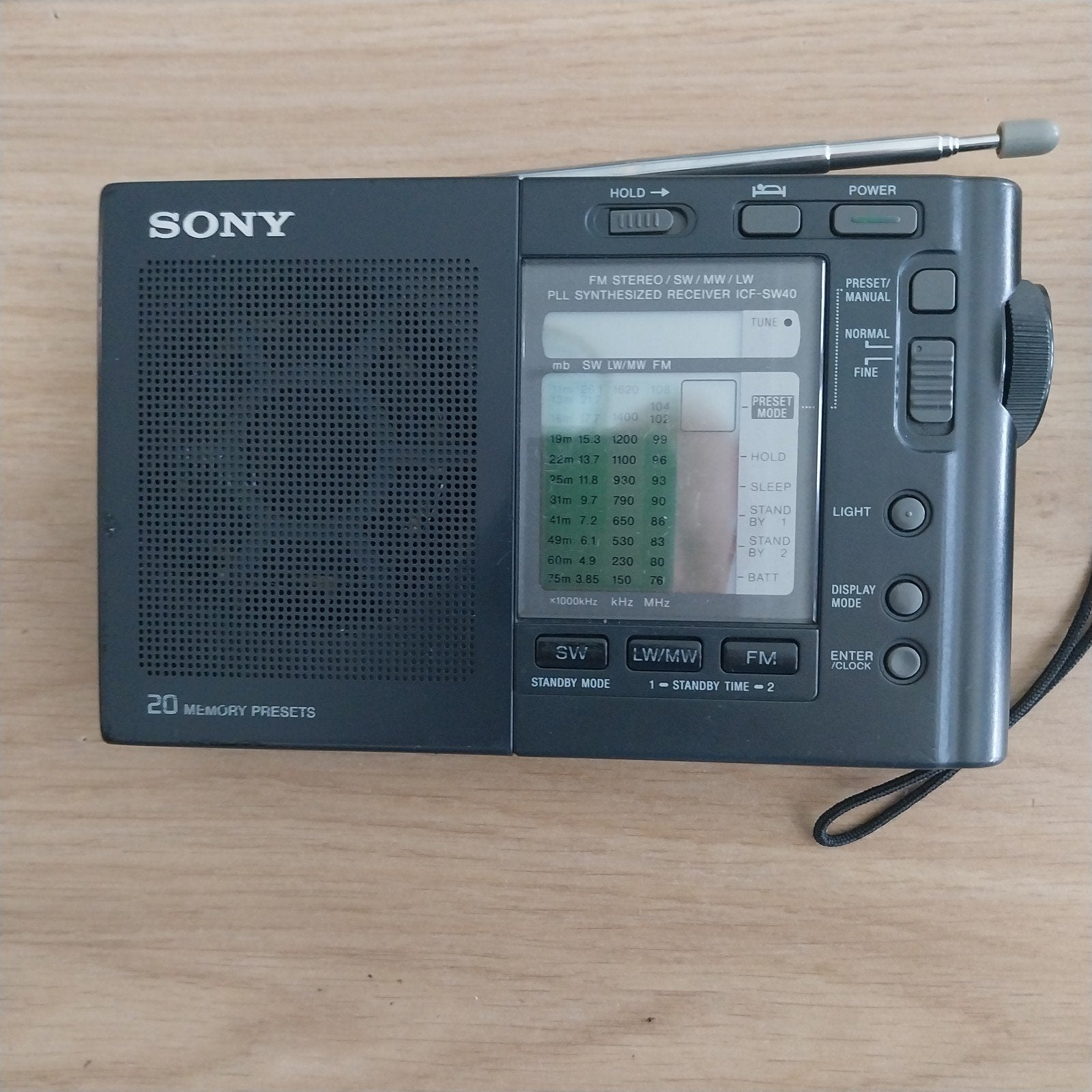 Sony ICF-SW40 PLL Synthesized Wereldontvanger Radio, Ophalen of Verzenden, Wereldontvanger