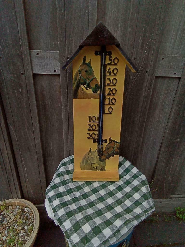 1 paarden paard weerthermometer thermometer ongeveer 61 cm, Ophalen