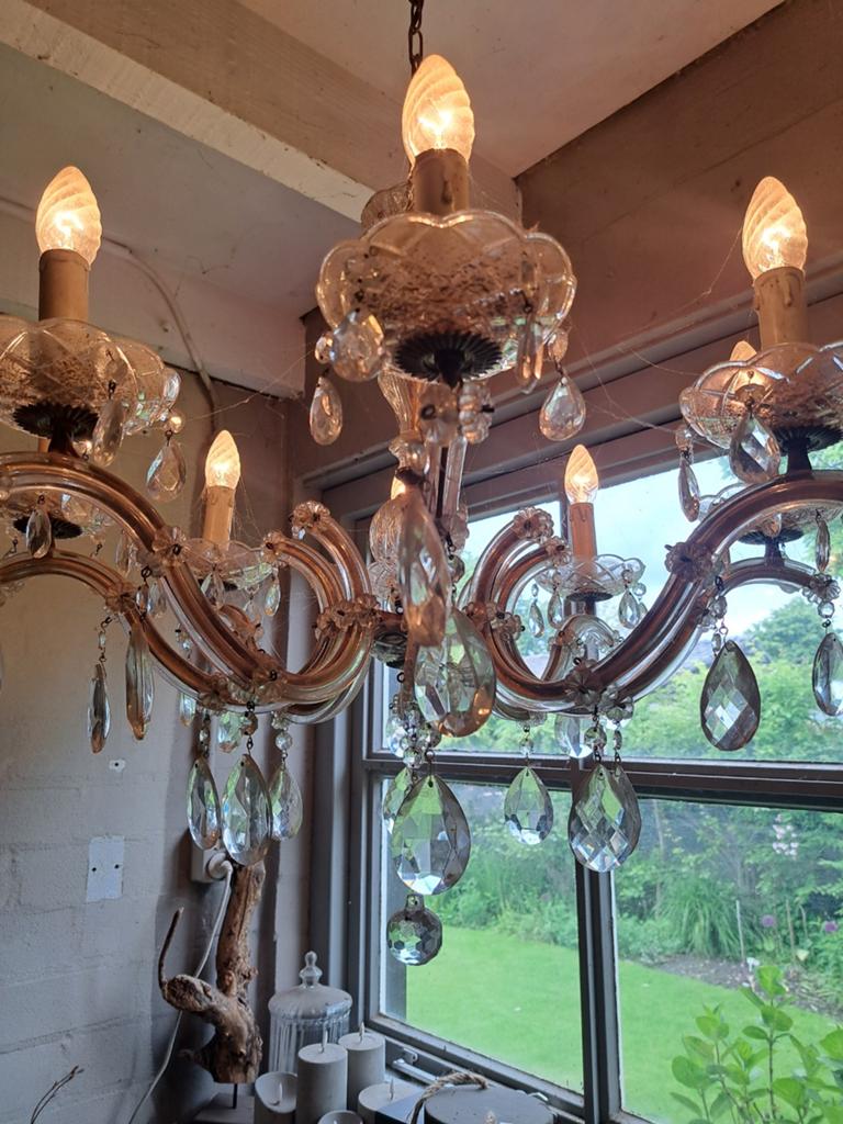 Oude kroonluchter, Huis en Inrichting, Lampen | Kroonluchters, Ophalen, Gebruikt