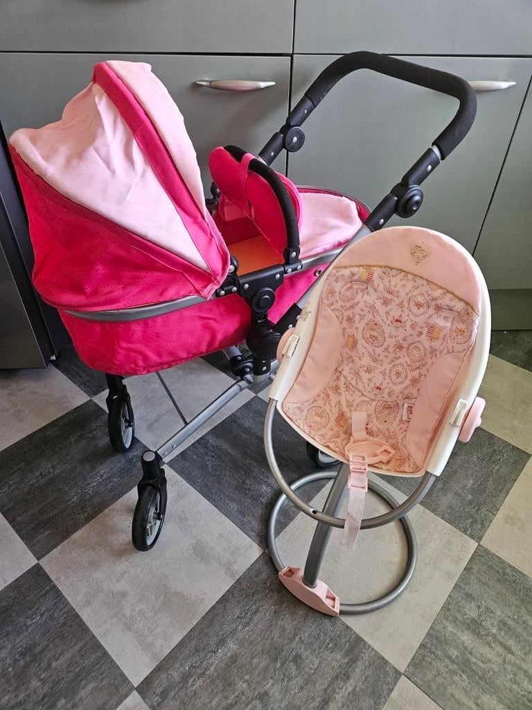 Poppenwagen en stoel, Ophalen, Gebruikt, Babypop