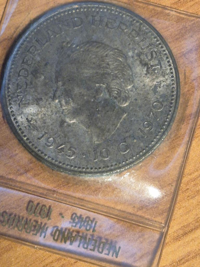 Nederland Herrijst 1945-1970 10 Gulden Juliana, Postzegels en Munten, Koningin Juliana, Zilver, Ophalen of Verzenden, Losse munt