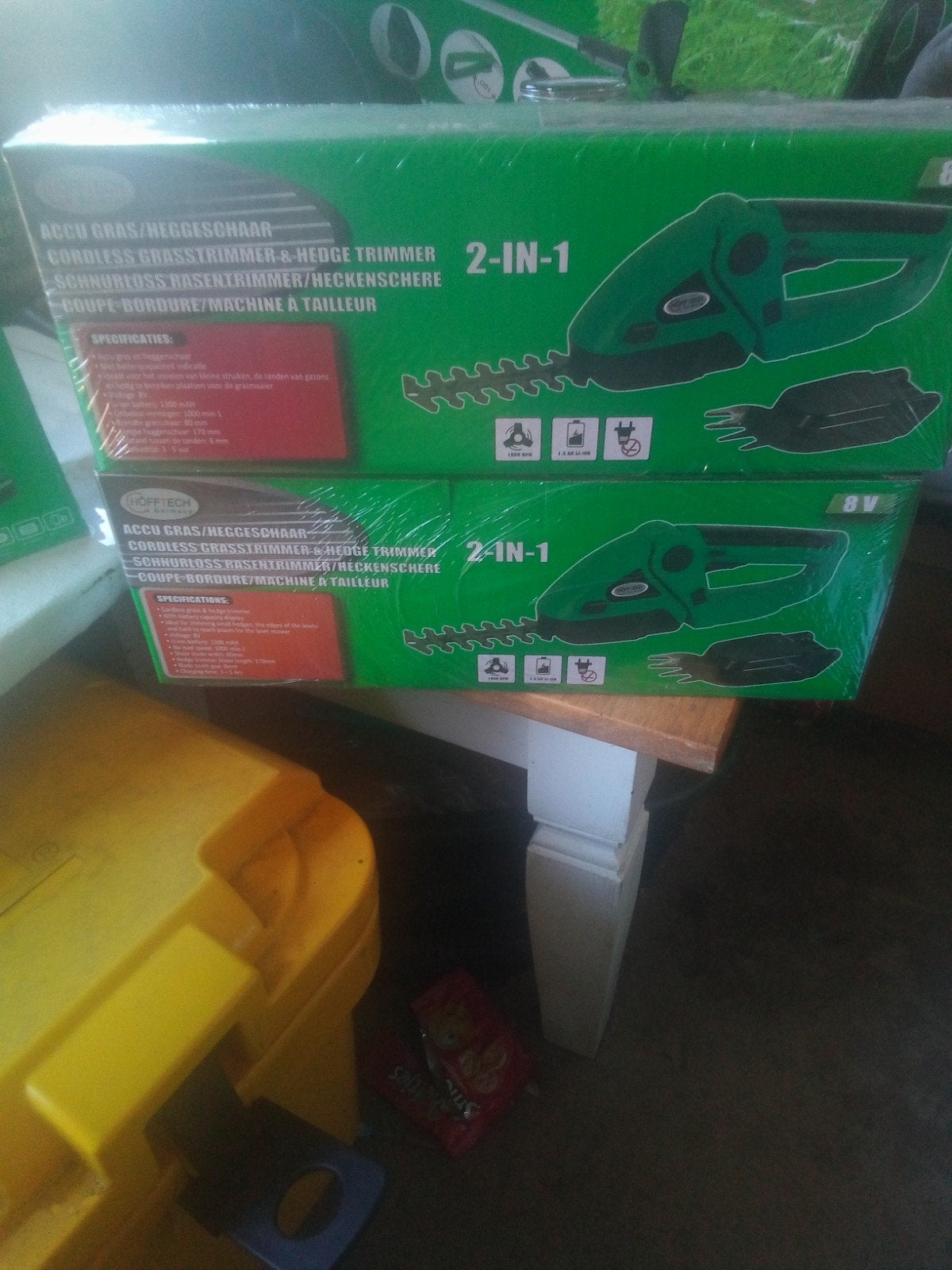Nieuwe Heggenschaar met accu en lader, nooit gebruikt, Ophalen, Nieuw, Accu, Onbekend