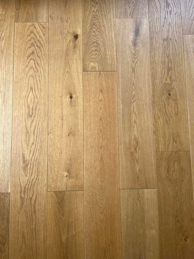 Eiken parketvloer 23m2, nog nieuw in de verpakking, Parket, Bruin, Nieuw, Ophalen of Verzenden