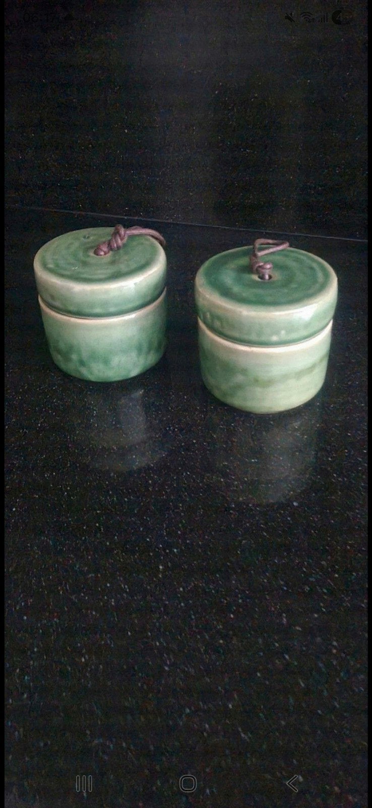 Potjes (2 stuks), Antiek en Kunst, Antiek | Keramiek en Aardewerk, Ophalen of Verzenden