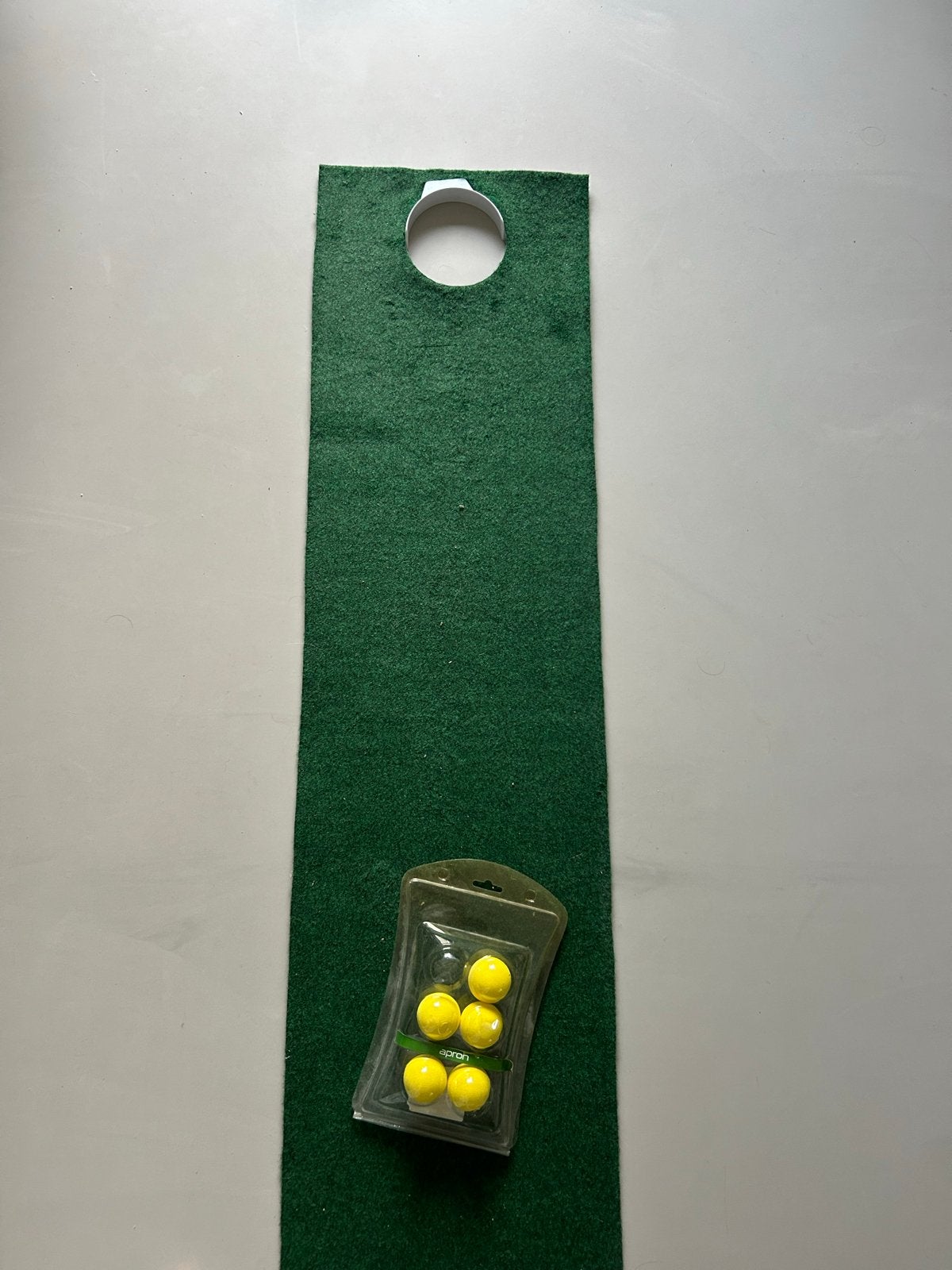 Indoor golfmat met zachte golfballen, Sport en Fitness, Ophalen of Verzenden, Zo goed als nieuw, Overige typen, Overige merken