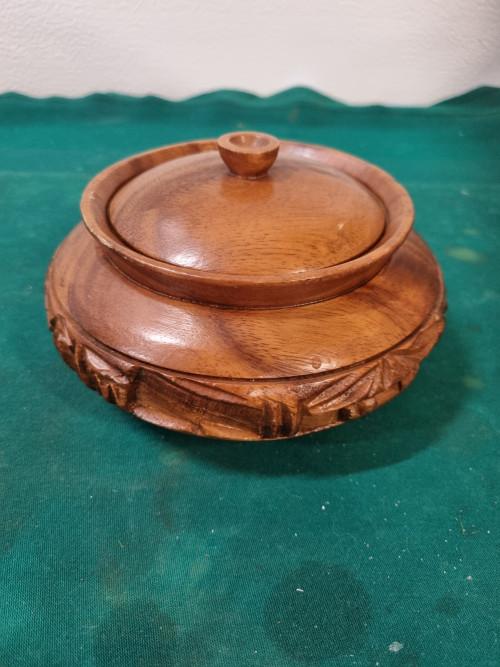 pot houtsnijwerk met deksel, Ophalen of Verzenden, 'T Olde Gre-j, Info@toldegrej.nl, Endepoelstraat 20f Didam
