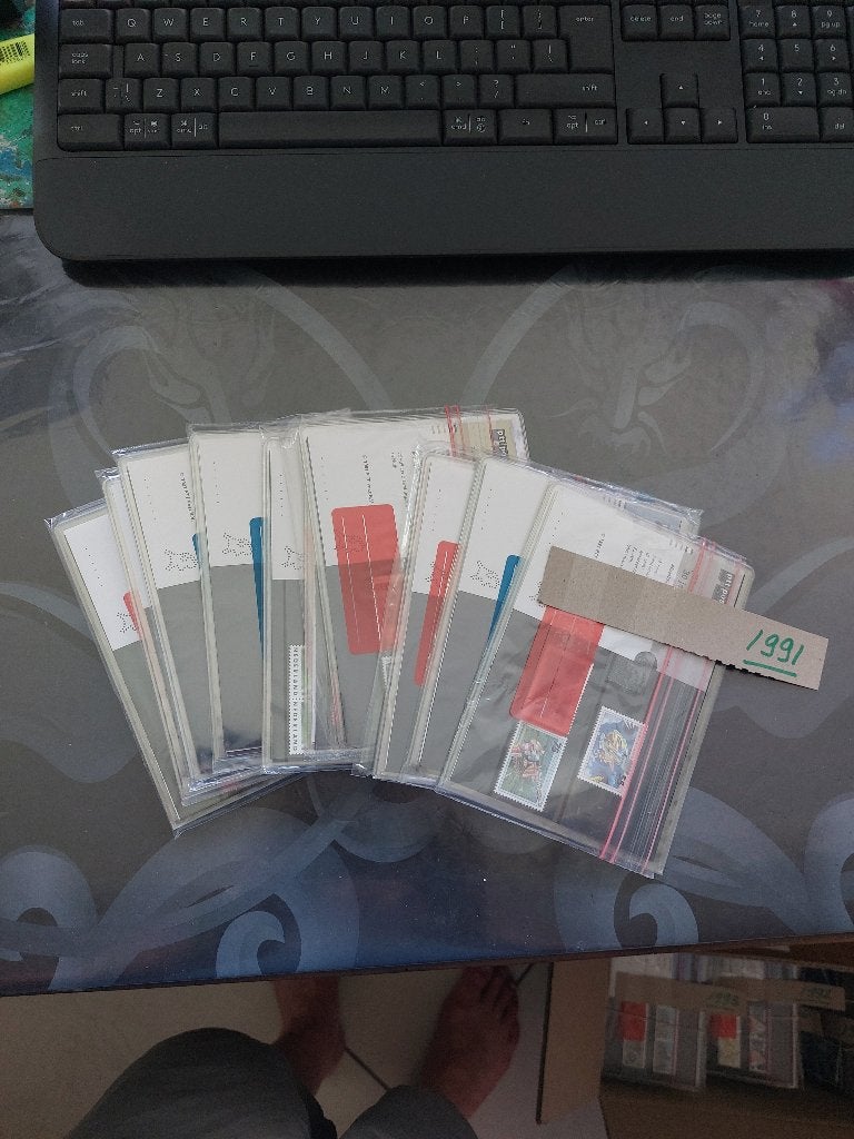 Nederland 1991, postzegelmapjes M80 tm M89, Ophalen of Verzenden, Na 1940, Postfris