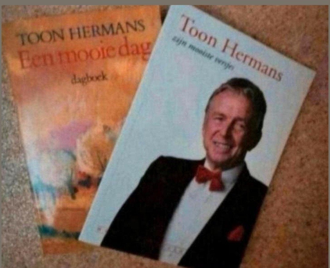 Toon Hermans boeken: Een mooie dag & Zijn mooiste versje, Boeken, Ophalen of Verzenden, Zo goed als nieuw, Toon Hermans